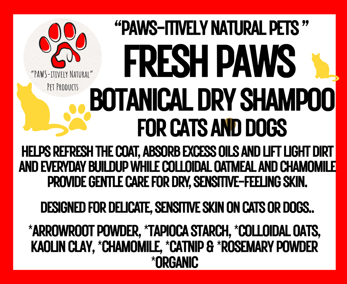 Fresh Paws - Botanical Dry Shampoo for Pets