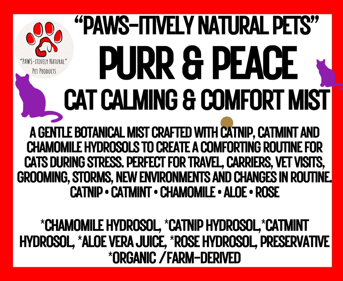Purr & Peace - Botanical Calming and Comfort Mist for Cats