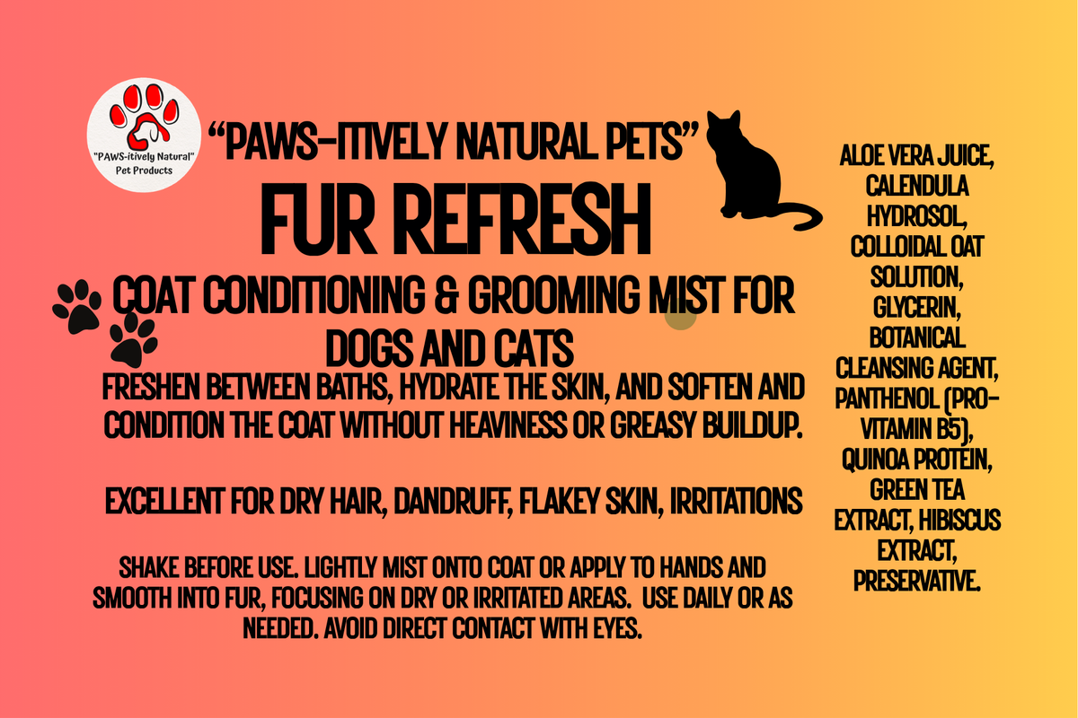 Fur Refresh - Botanical Coat Conditioning Mist for Cats and Dogs